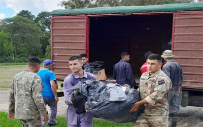 SANTA FE | Cáritas Castrenses trasladó una importante cantidad de donaciones hasta la ciudad de Reconquista