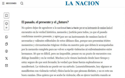 DIARIO LA NACIÓN | Carta de Lectores: El pasado, el presente y el ¿futuro?