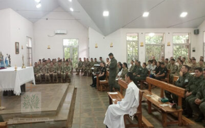 MISIONES | Fieles de las Fuerzas Armadas y Fuerzas Federales de Seguridad peregrinaron al Santuario Santa María del Iguazú