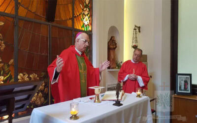 CASA ROSADA | Mons. Olivera presidió Santa Misa en la Capilla Cristo Rey