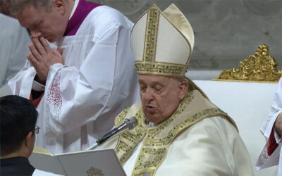 PAPA FRANCISCO | En esta noche se abre para ti la «puerta santa» del corazón de Dios, con Él florece la alegría, con Él cambia la vida, con Él la esperanza no defrauda, con Él la esperanza no defrauda